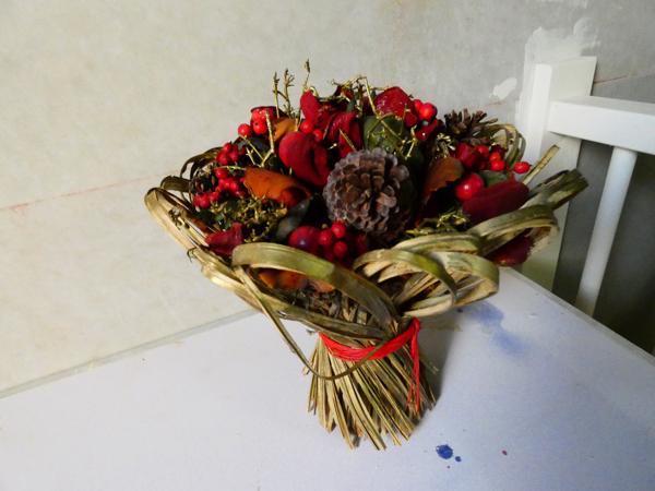 Groot Kerst droogboeket