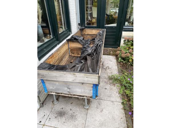Moestuin bak om slakkenvrij te tuinieren