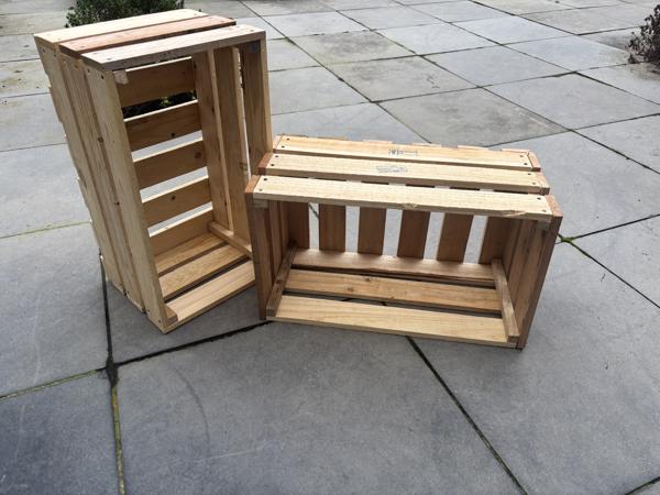 Van reycle hout kei stevige kistjes voor vele doeleinden