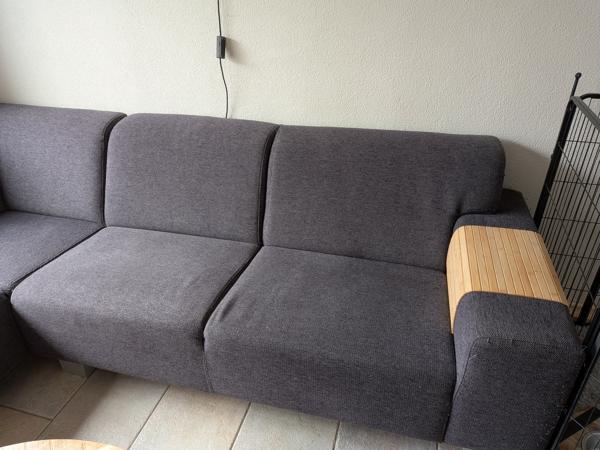 Hoekbank /lounge bank grijs
