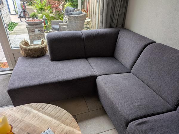 Hoekbank /lounge bank grijs