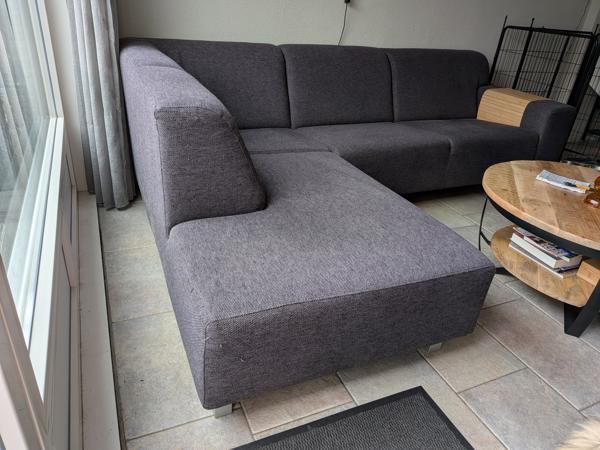 Hoekbank /lounge bank grijs