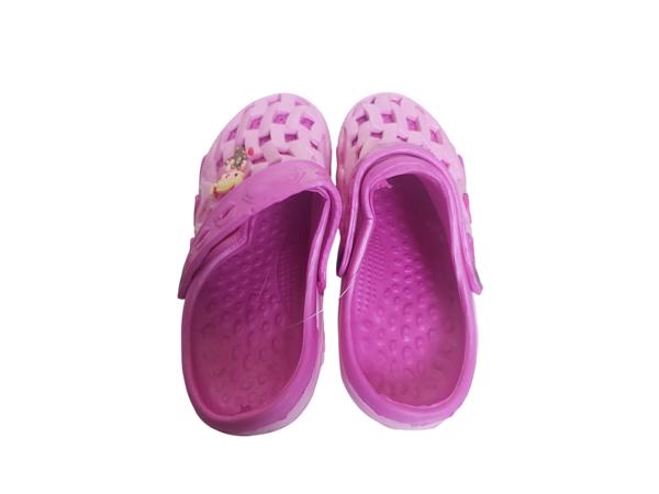 Crocs verticaal pink fuchsia met meisje 34