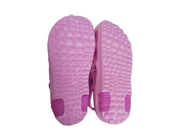 Crocs verticaal pink fuchsia met meisje 34