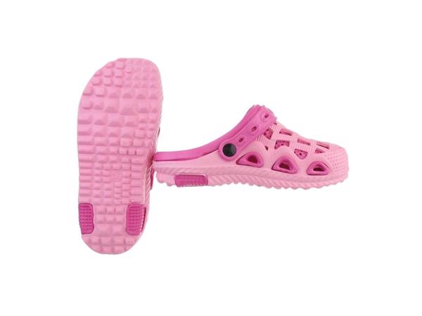 Crocs verticaal pink fuchsia met meisje 34