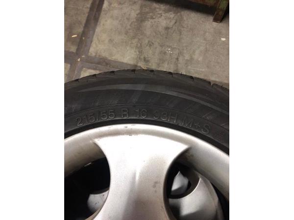 Seat aluminium velgen met winterbanden