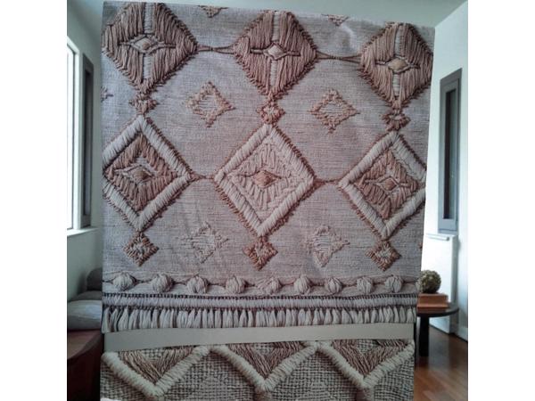 4x kussenhoezen macrame opdruk grijs bruin 45x45cm