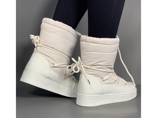 Snowboots beige dames