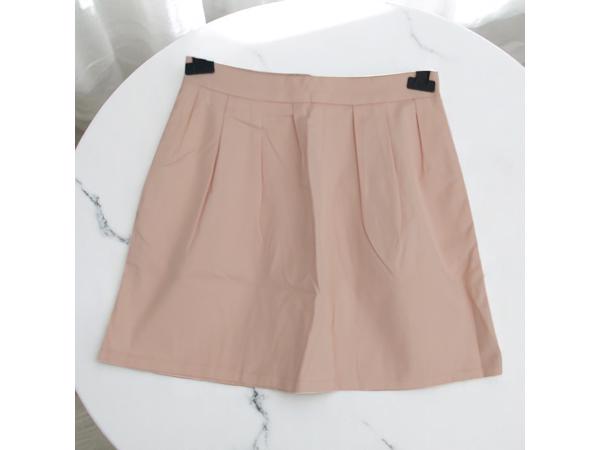Meisjes plooi rok lichtroze 164
