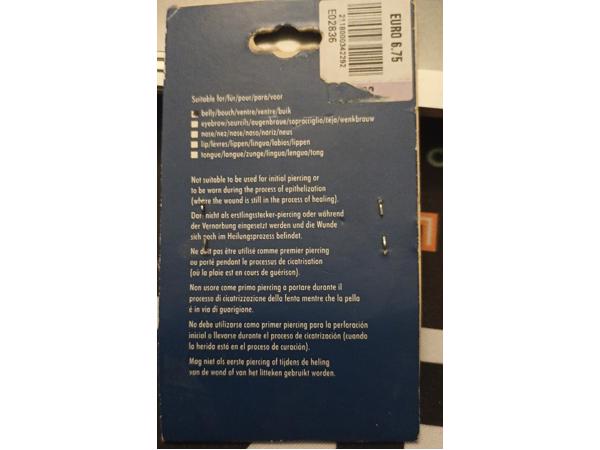 Claire's real body jewellery