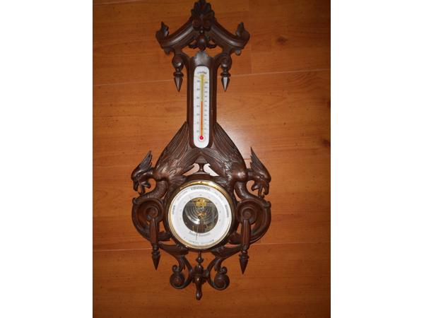 Schitterende antieke barometer.