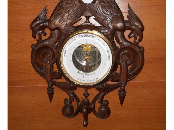 Schitterende antieke barometer.