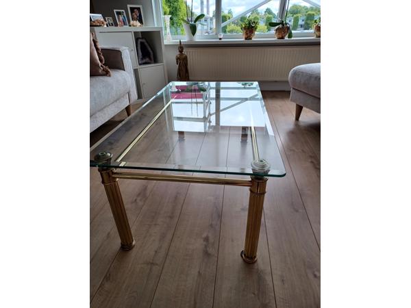 Salontafel glazen blad