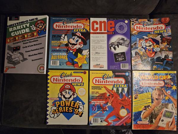 7 Nintendo diverse magazines lot in nette staat