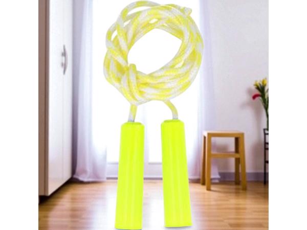 Fun toys springtouw geel lengte 2.20M