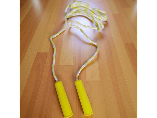 Fun toys springtouw geel lengte 2.20M