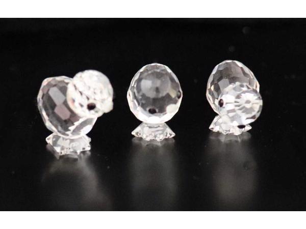 Swarovski Kuikentjes set van drie met doos en certificaat