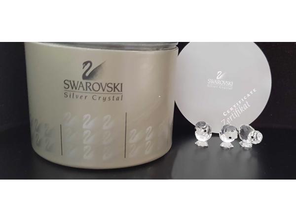 Swarovski Kuikentjes set van drie met doos en certificaat