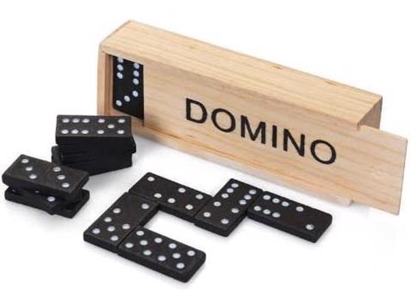 Klassieke Domino spel in houten doos bordspel