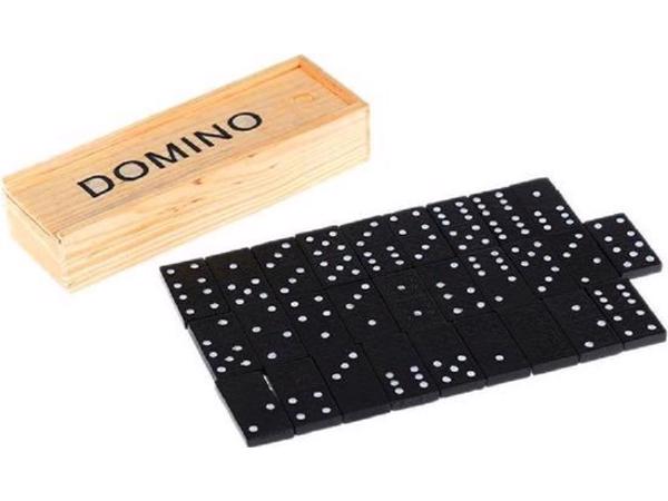 Klassieke Domino spel in houten doos bordspel