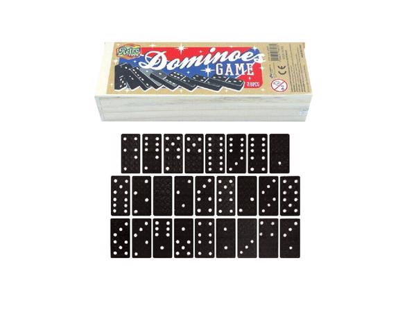 Klassieke Domino spel in houten doos bordspel