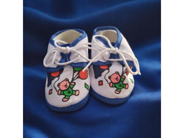 Junior Joy Babyschoenen donker blauw beertje