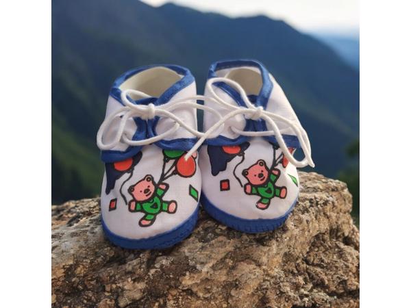 Junior Joy Babyschoenen donker blauw beertje