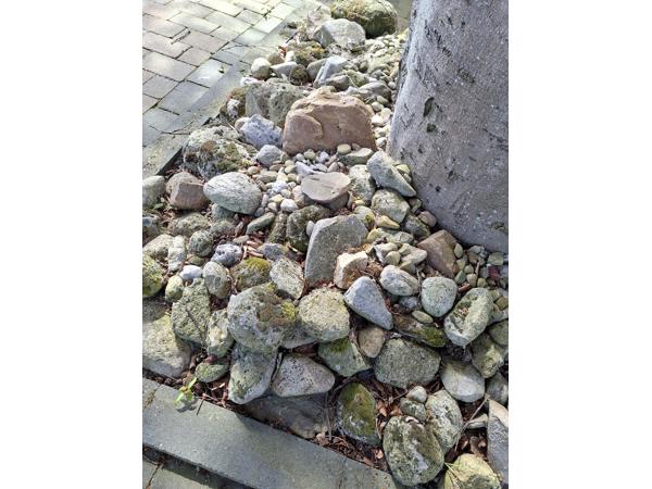 keien voor aanleg rotstuin