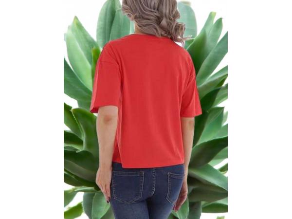 Glo-Story t-shirt Shine all day rood goud S