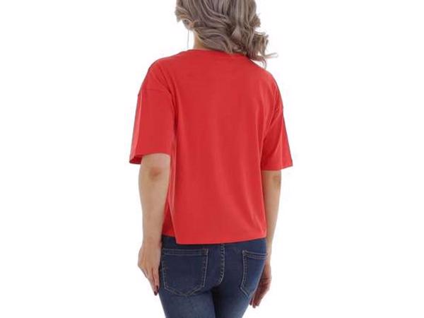 Glo-Story t-shirt Shine all day rood goud S