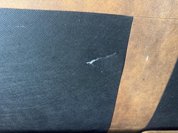 Bank drie zits - cognac kleur