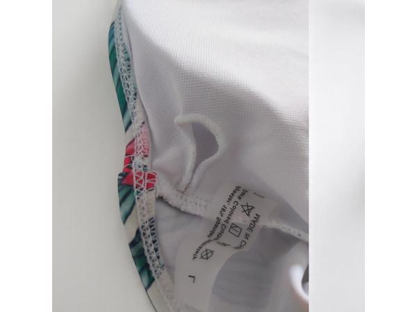 Halter badpak met ringen en riempje L