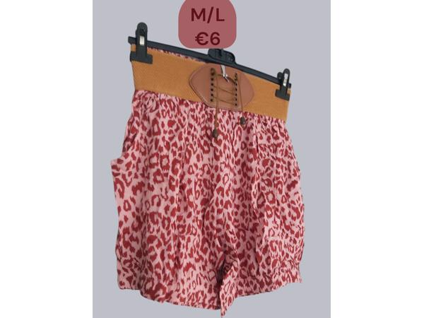 Metrofive korte broek roze M/L