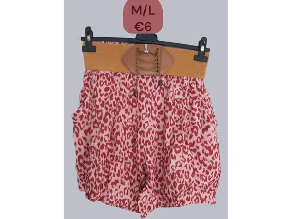 Metrofive korte broek roze M/L