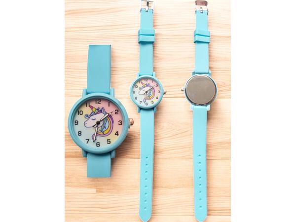 Horloge voor Kinderen - Regenboog - Kast 34 mm - Blauw