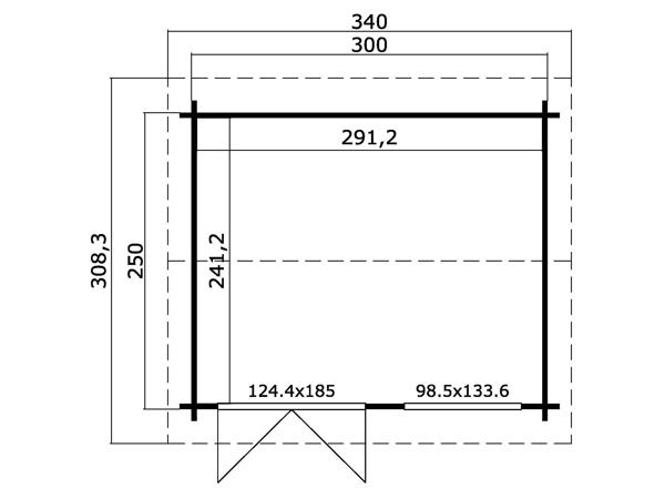 NIEUW klein Blokhut Alex