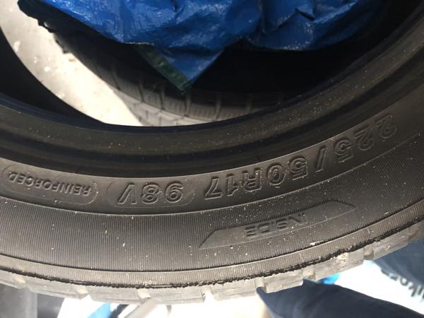 4 prima autobanden maat 225 50 R17