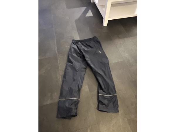 blauwe regenbroek maat L