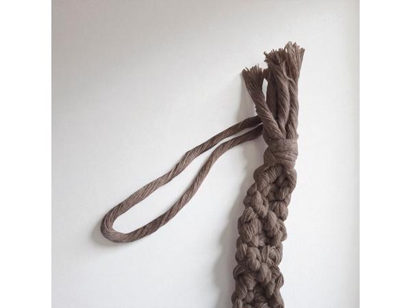 Speenkoord macrame beige bruin