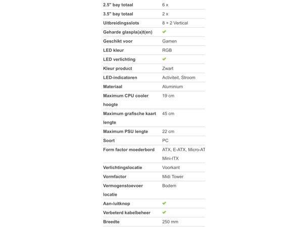 Asus ROG Strix Helios - MidtowermodelATX RGB verlichting.!