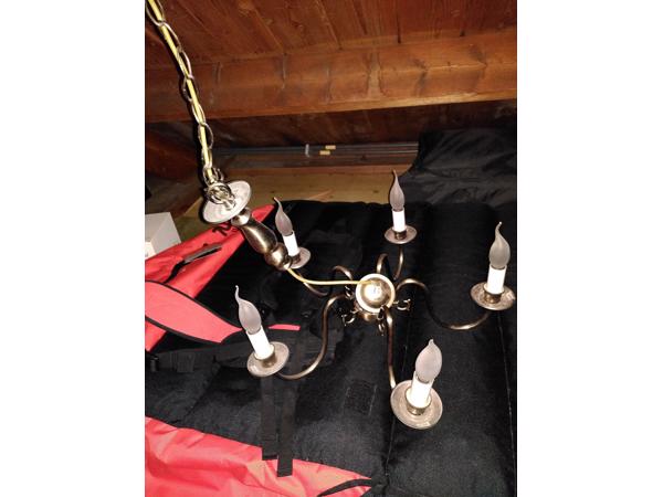 Kroonluchter, plafondlamp incl 5 lampjes