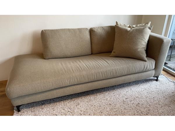 3p groene zitbank met open einde