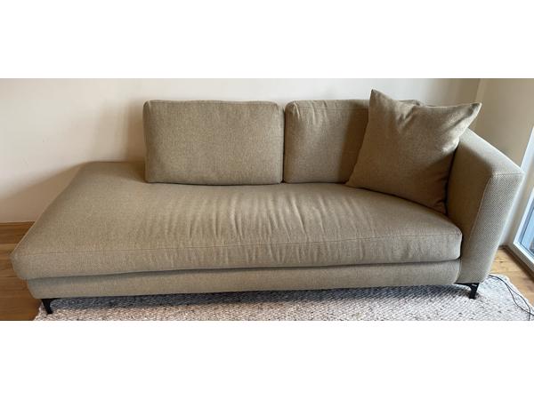 3p groene zitbank met open einde