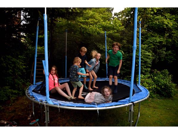 grote trampoline