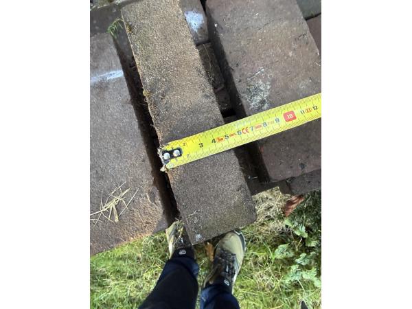 Rode bakstenen 20x5x9,5