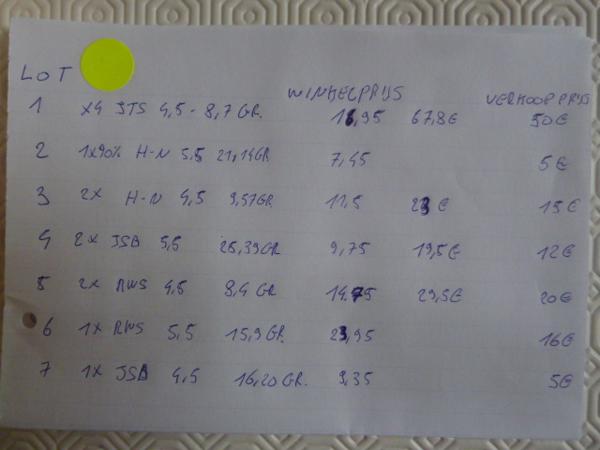 Lot pellets in .177 en .22