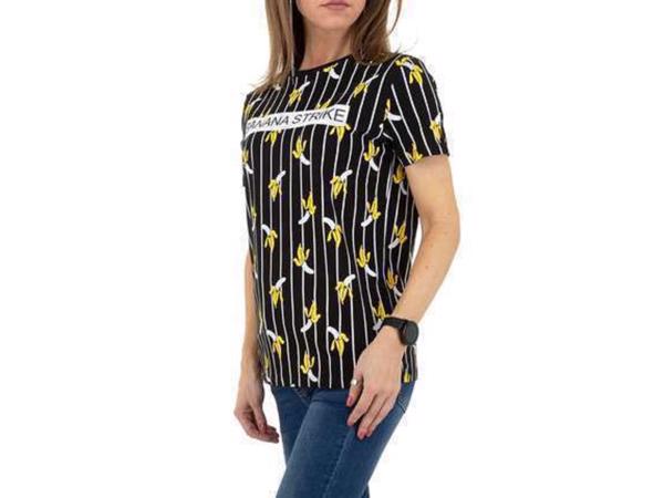 Glo-story t-shirt zwart banana strike S