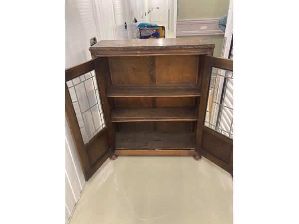 Houten Brocante Vitrinekastje