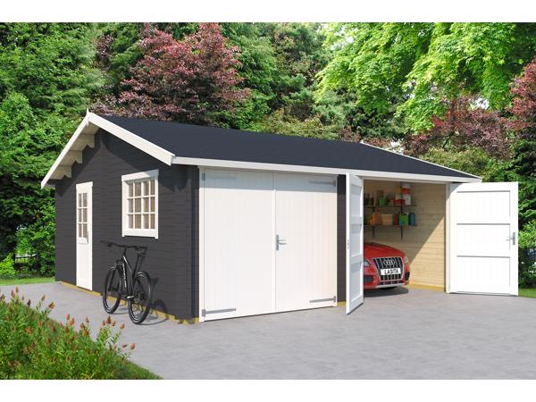 Houten garage Falkland Incl. Wooden Doors ---VERLAAGDE PRIJS