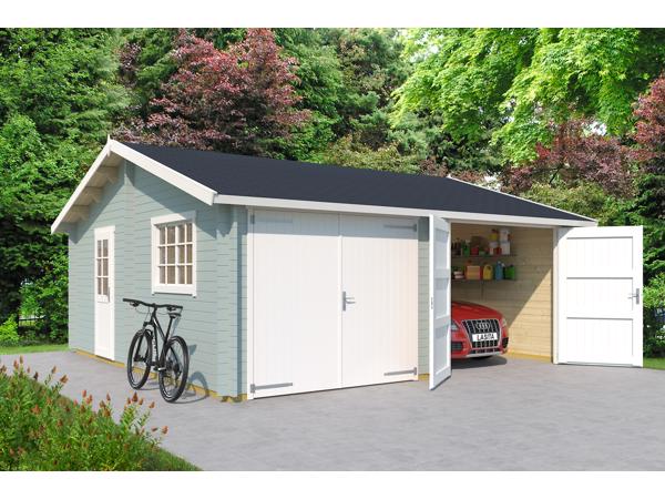 Houten garage Falkland Incl. Wooden Doors ---VERLAAGDE PRIJS
